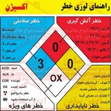 علائم ایمنی لوزی خطر اکسیژن